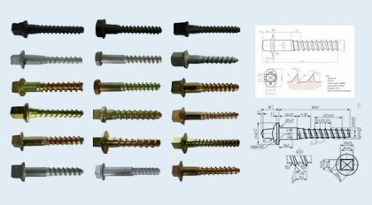 Functions of screw spikes in railway track